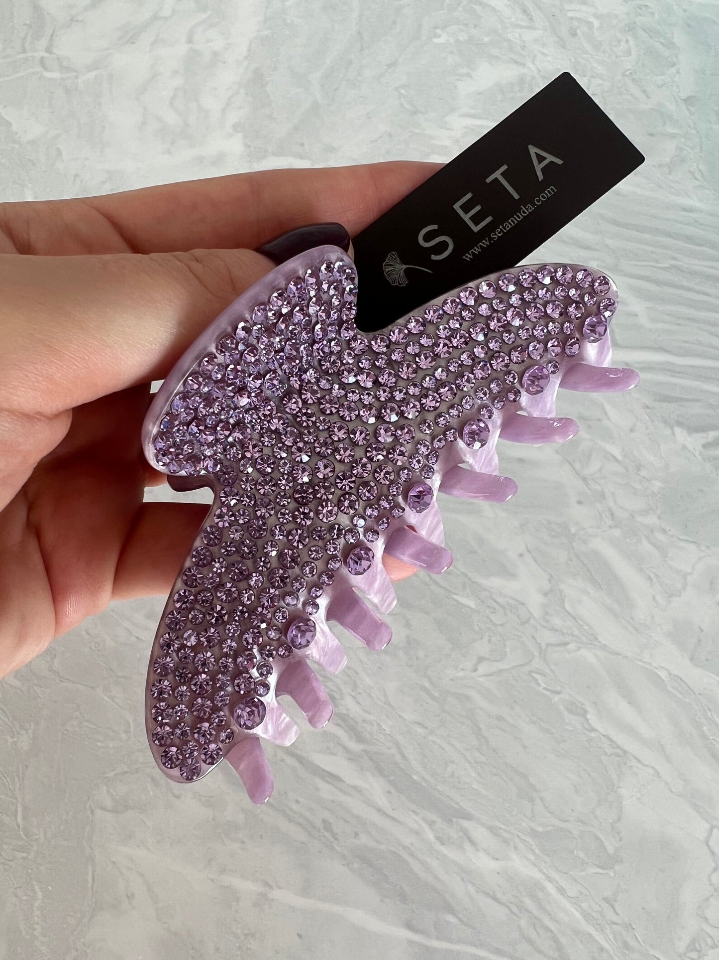 Fermaglio per capelli Purple Diamond Obsession