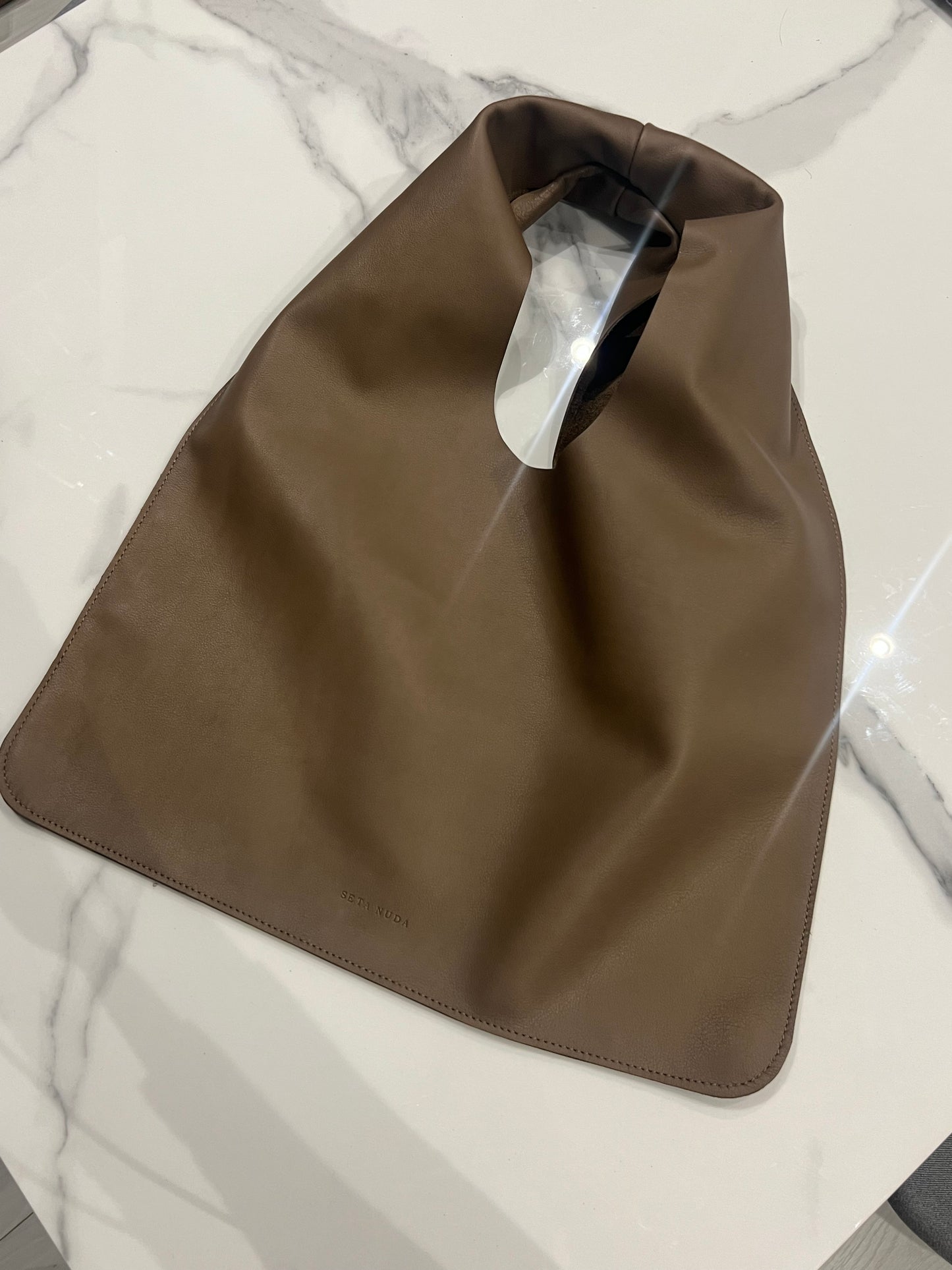 Seta Nuda Brown Leather Bag