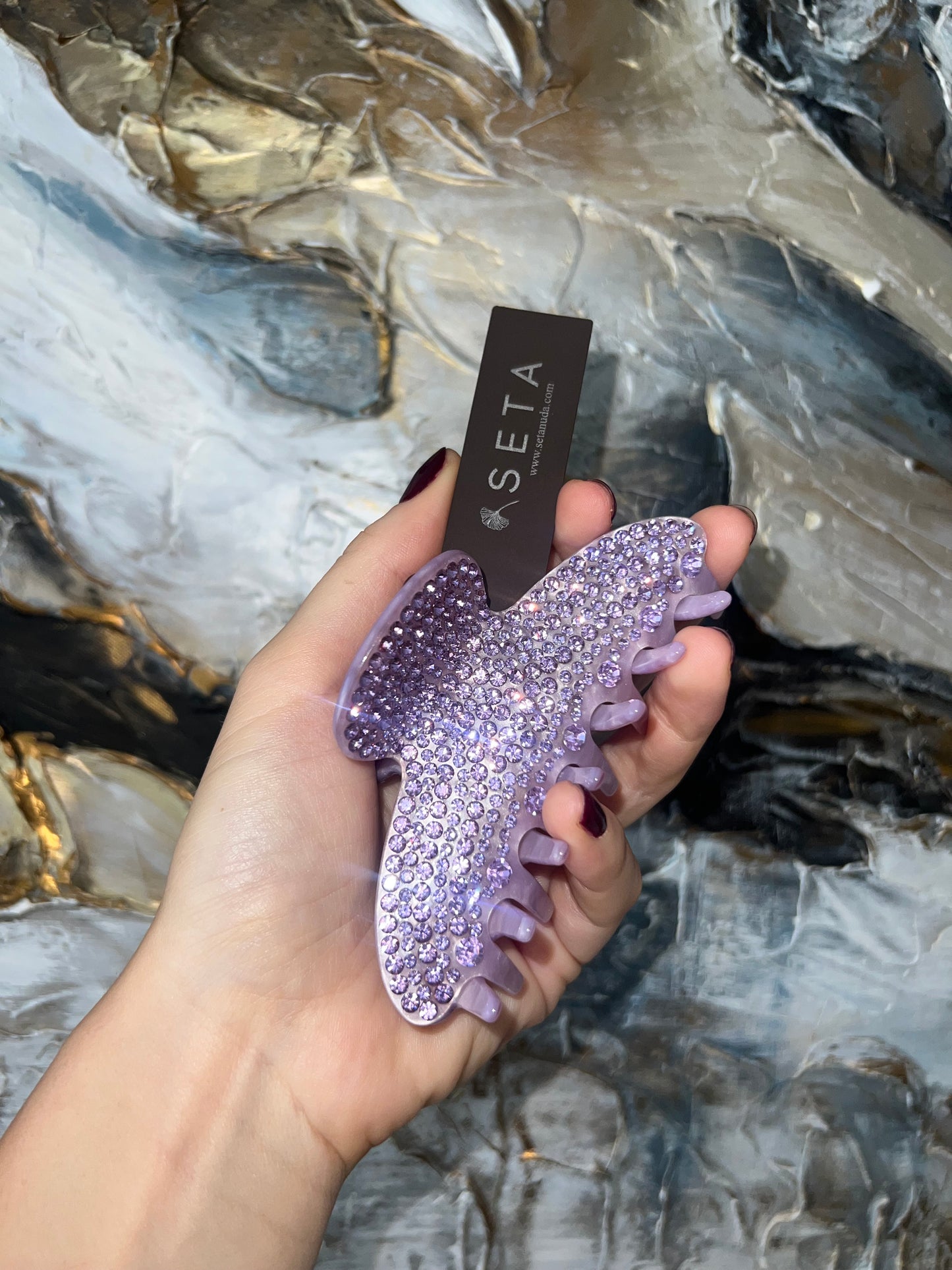 Fermaglio per capelli Purple Diamond Obsession