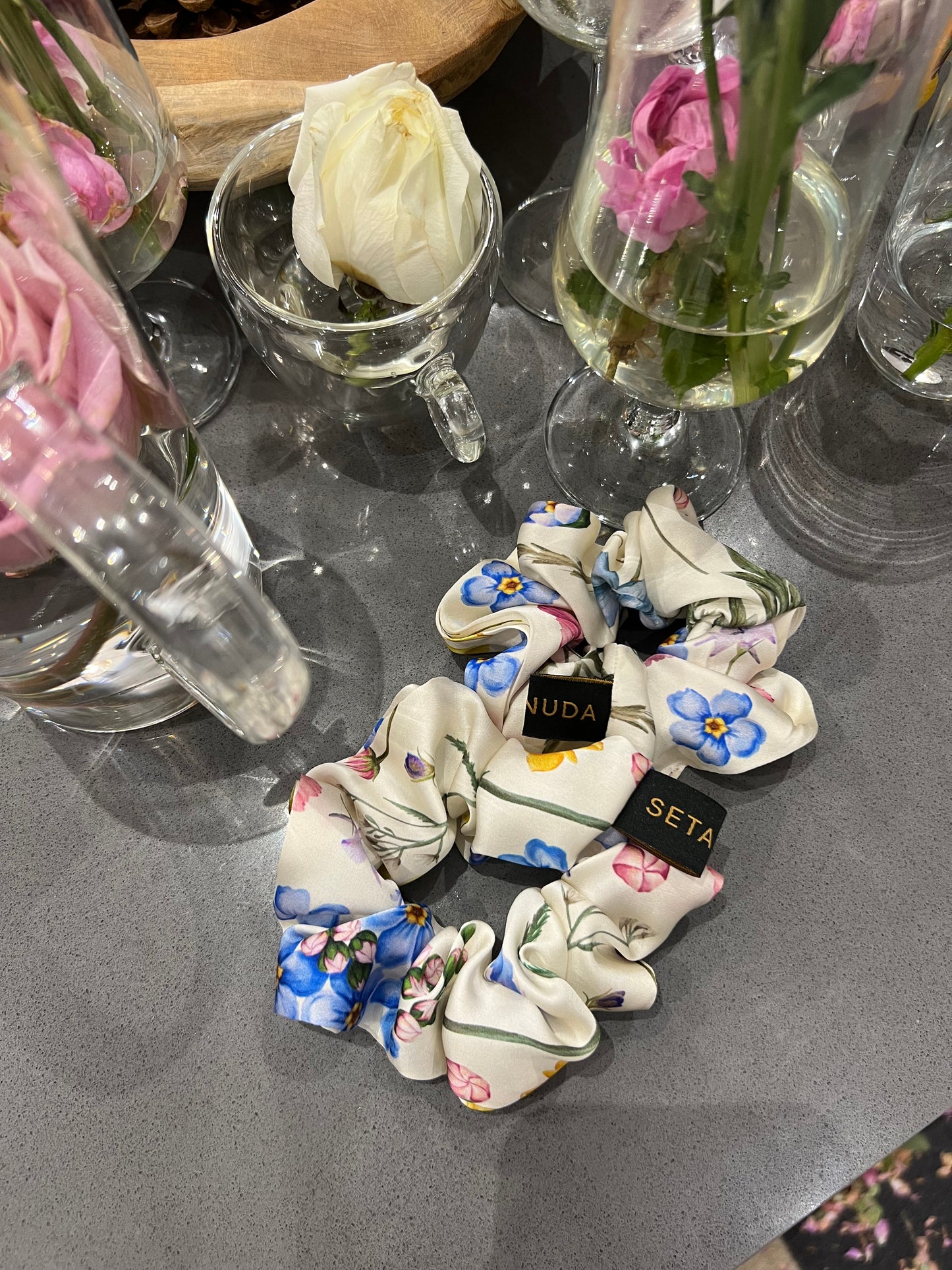 Scrunchie in seta Provans
