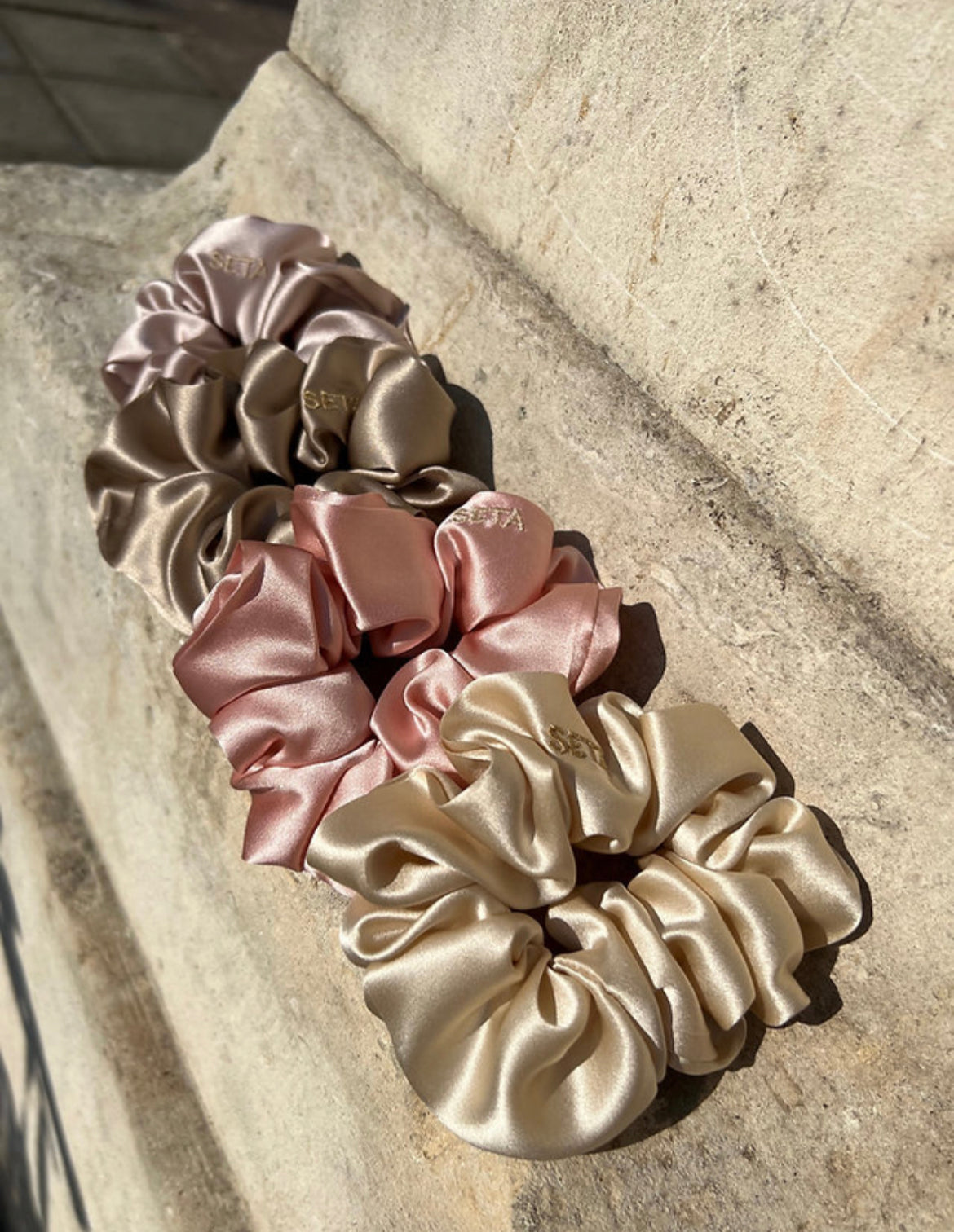 Scrunchies classici da 4 pezzi, color carne