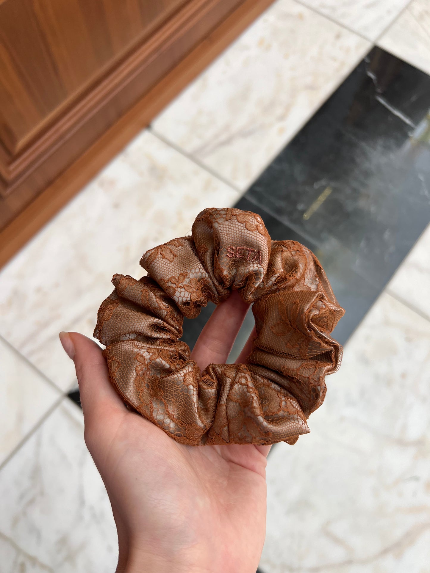 Lace & Silk Scrunchie