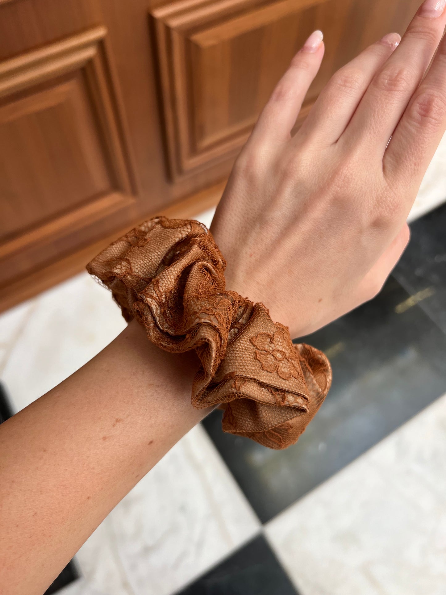 Lace & Silk Scrunchie
