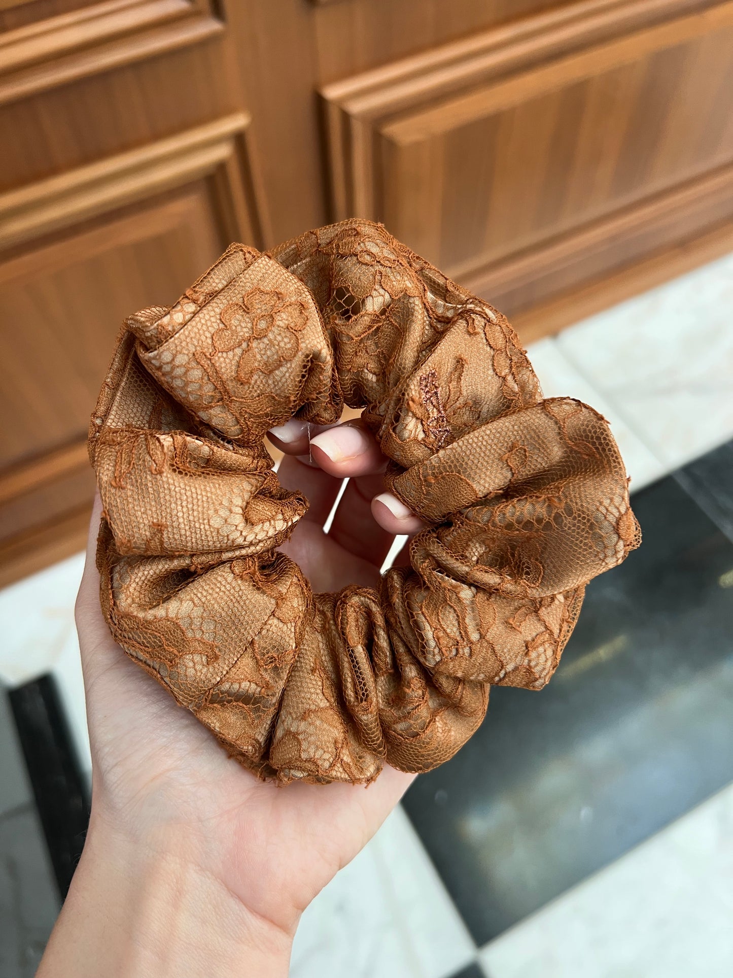 Lace & Silk Scrunchie
