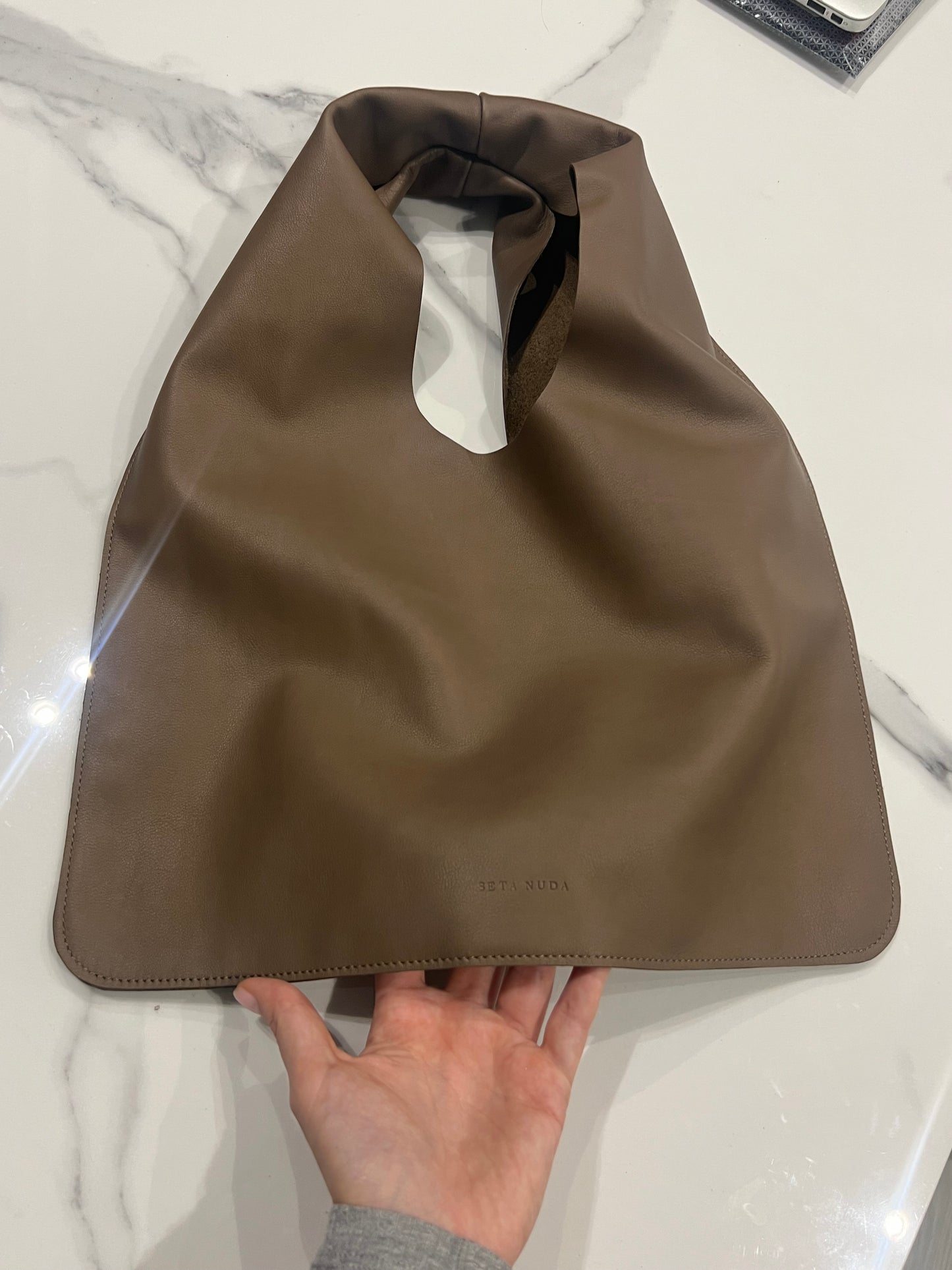 Seta Nuda Brown Leather Bag