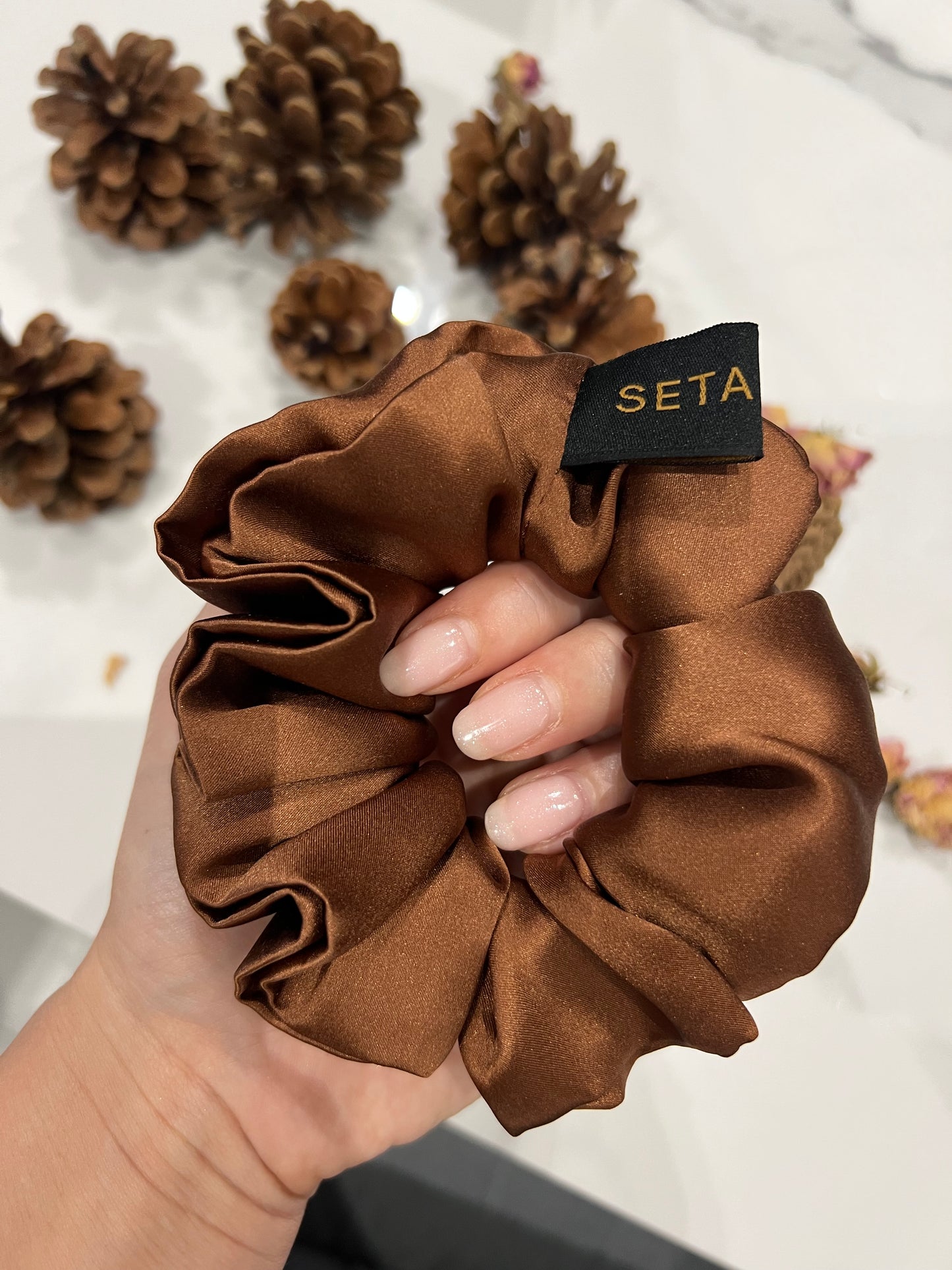 Classic Brown Scrunchie