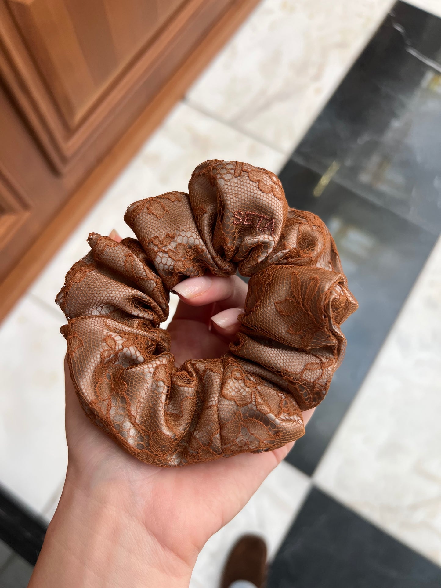 Lace & Silk Scrunchie