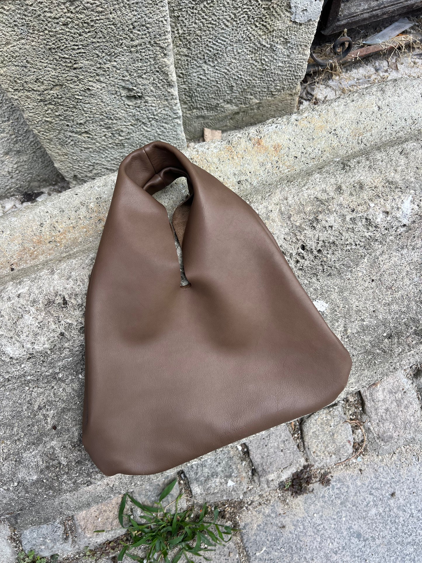 Seta Nuda Brown Leather Bag
