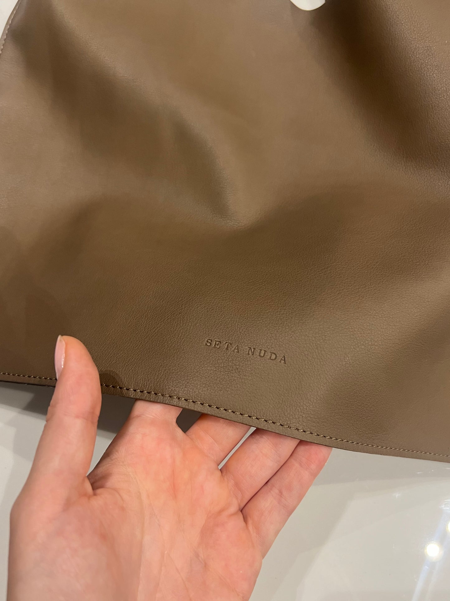 Seta Nuda Brown Leather Bag