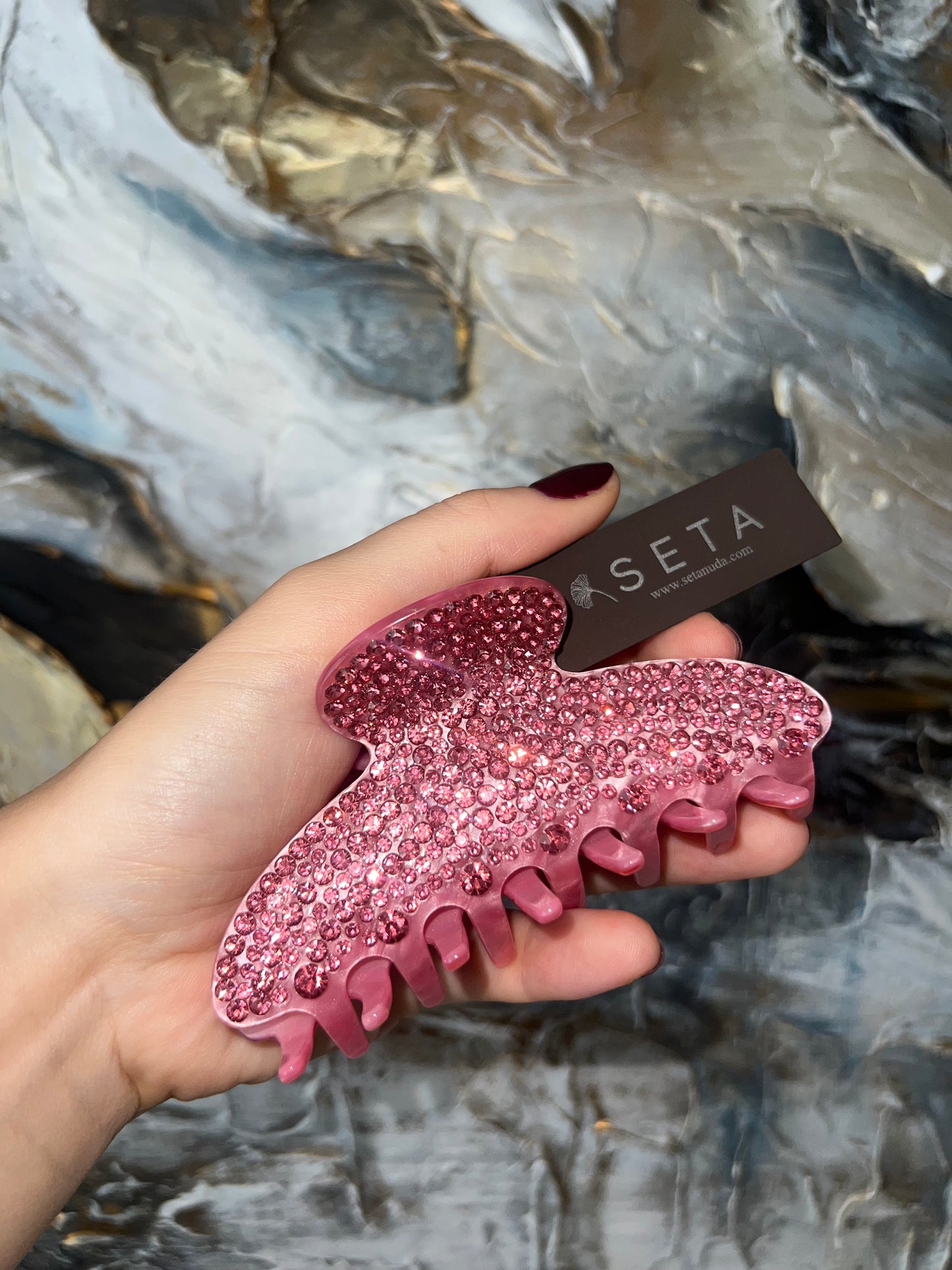 Fermaglio per capelli Pink Diamond Obsession