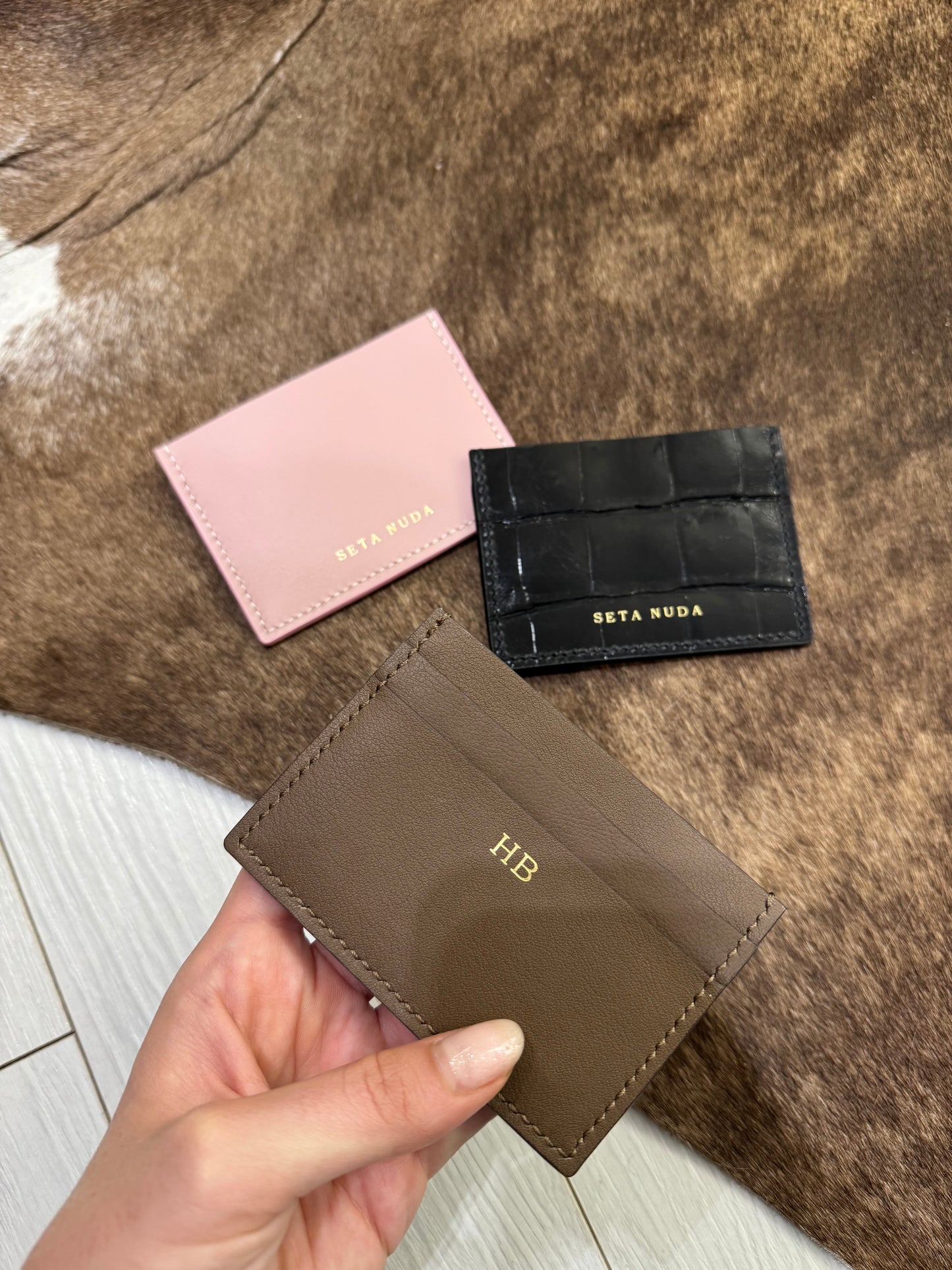 Choco Brown Leather Card holder