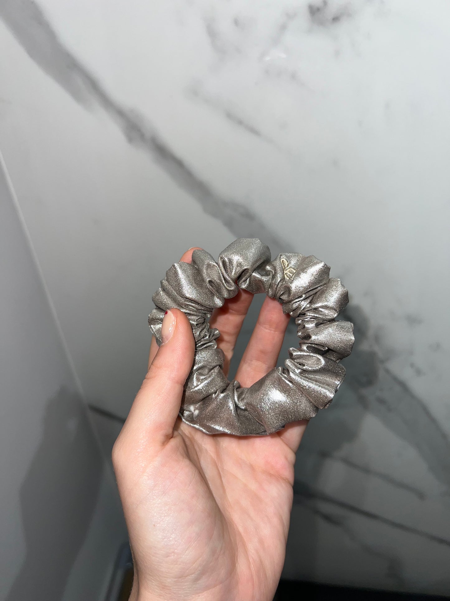 Silver Shine XS Scrunchie