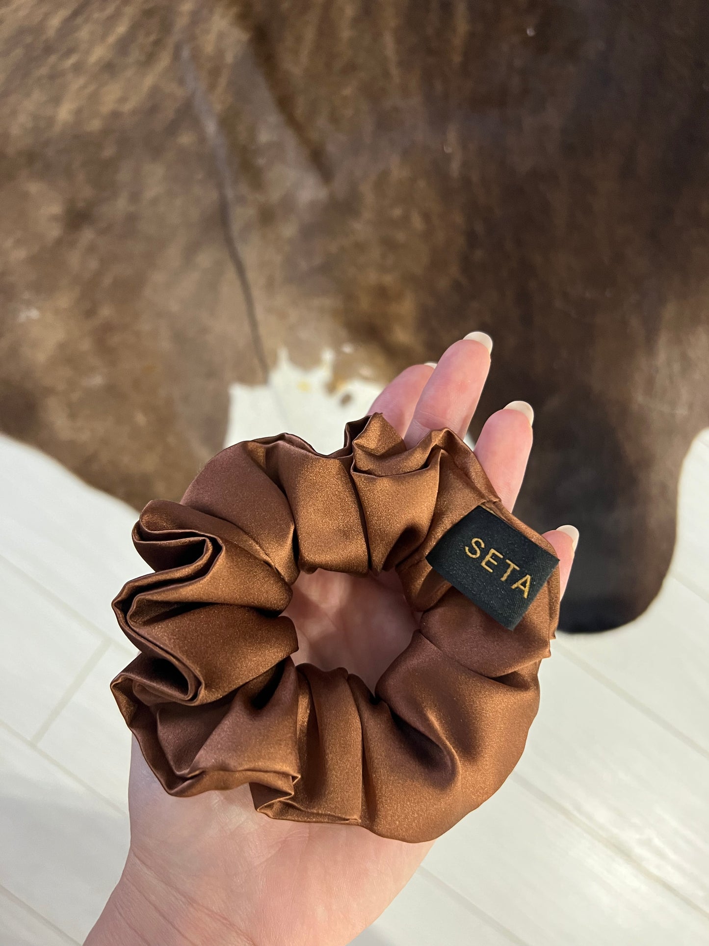 Classic Brown Scrunchie