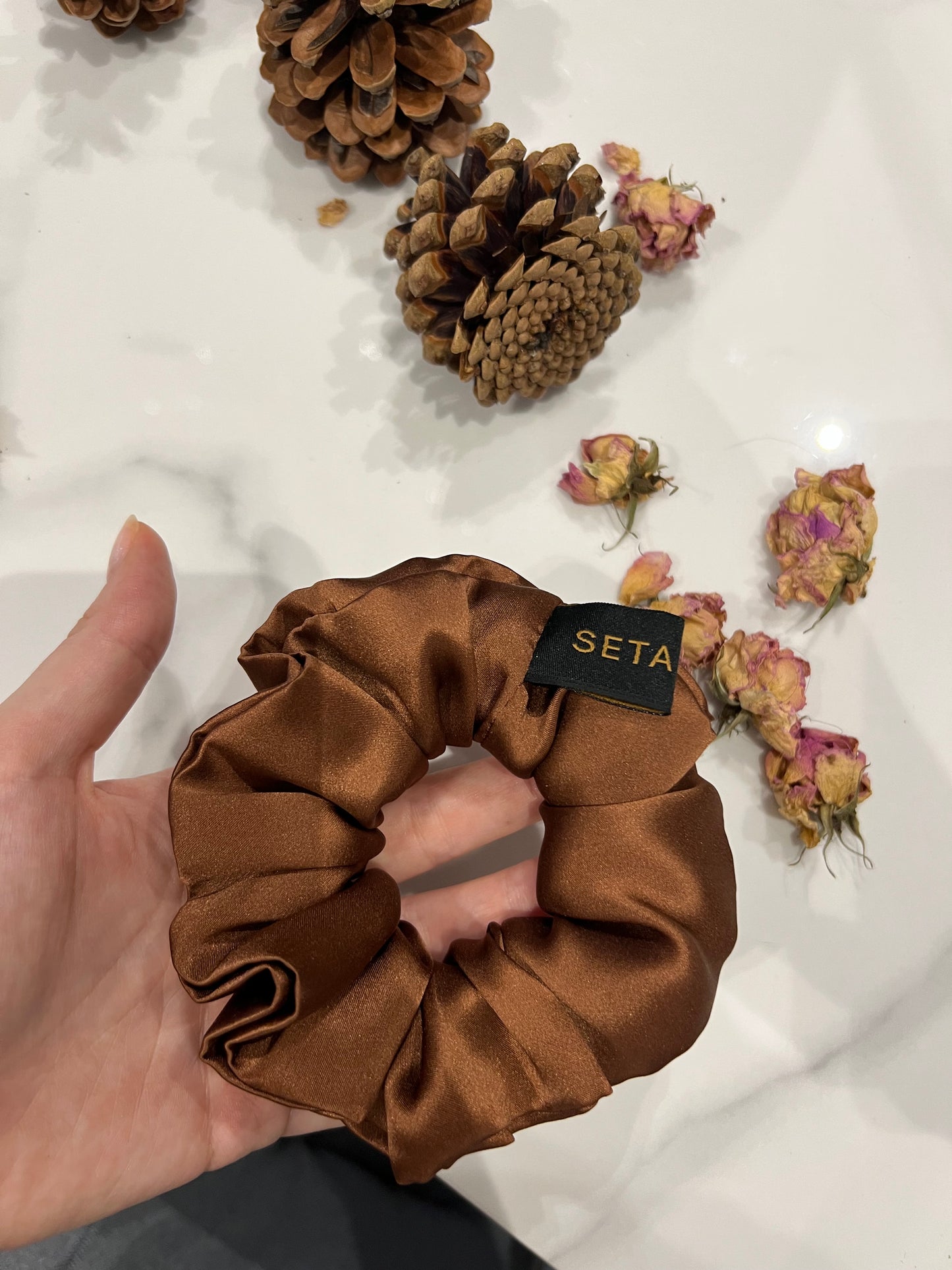 Classic Brown Scrunchie
