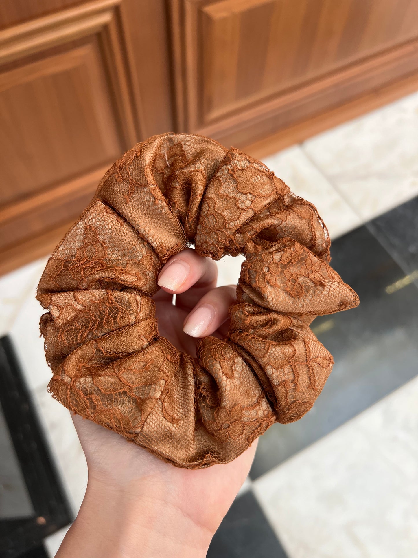 Lace & Silk Scrunchie