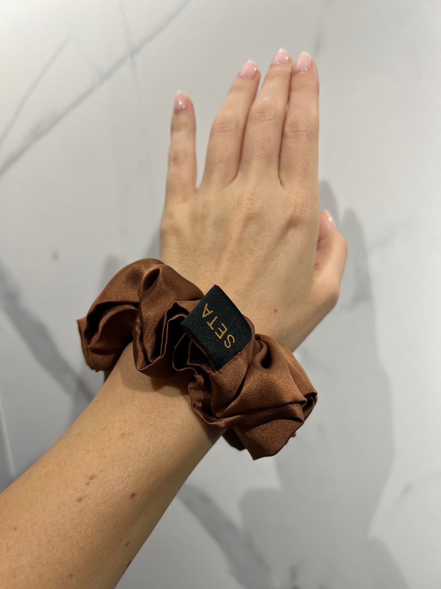 Classic Brown Scrunchie