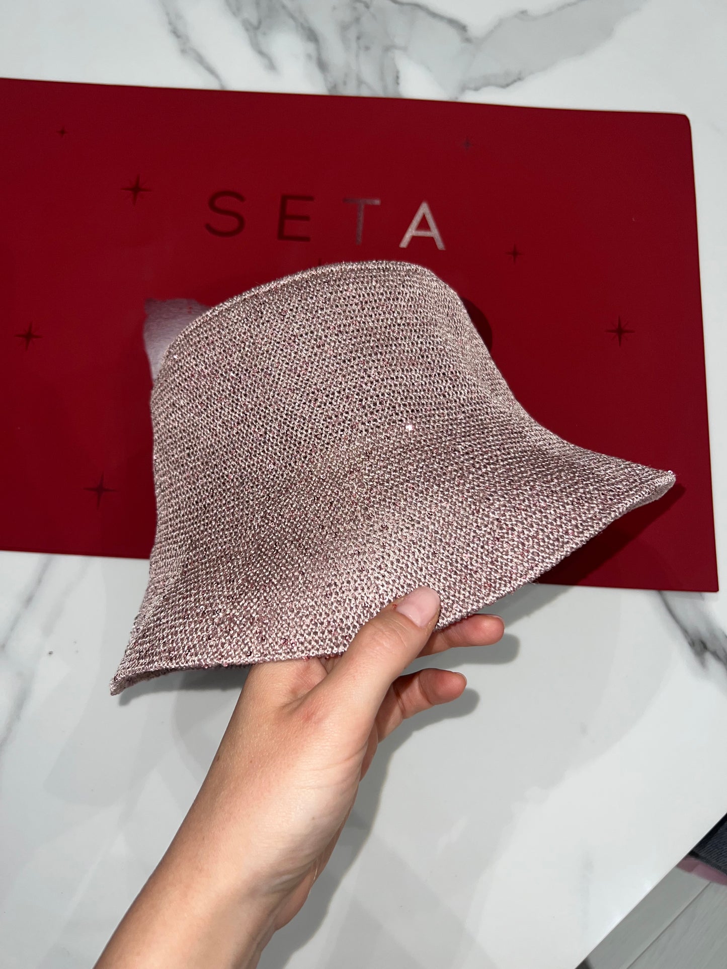 Cappello da pescatore in pelle Payettes e seta