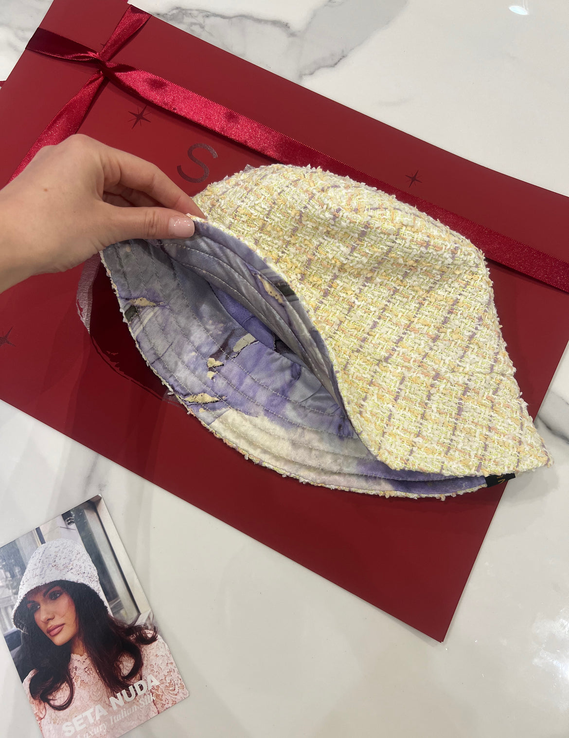 Summer Silk Bucket Hat