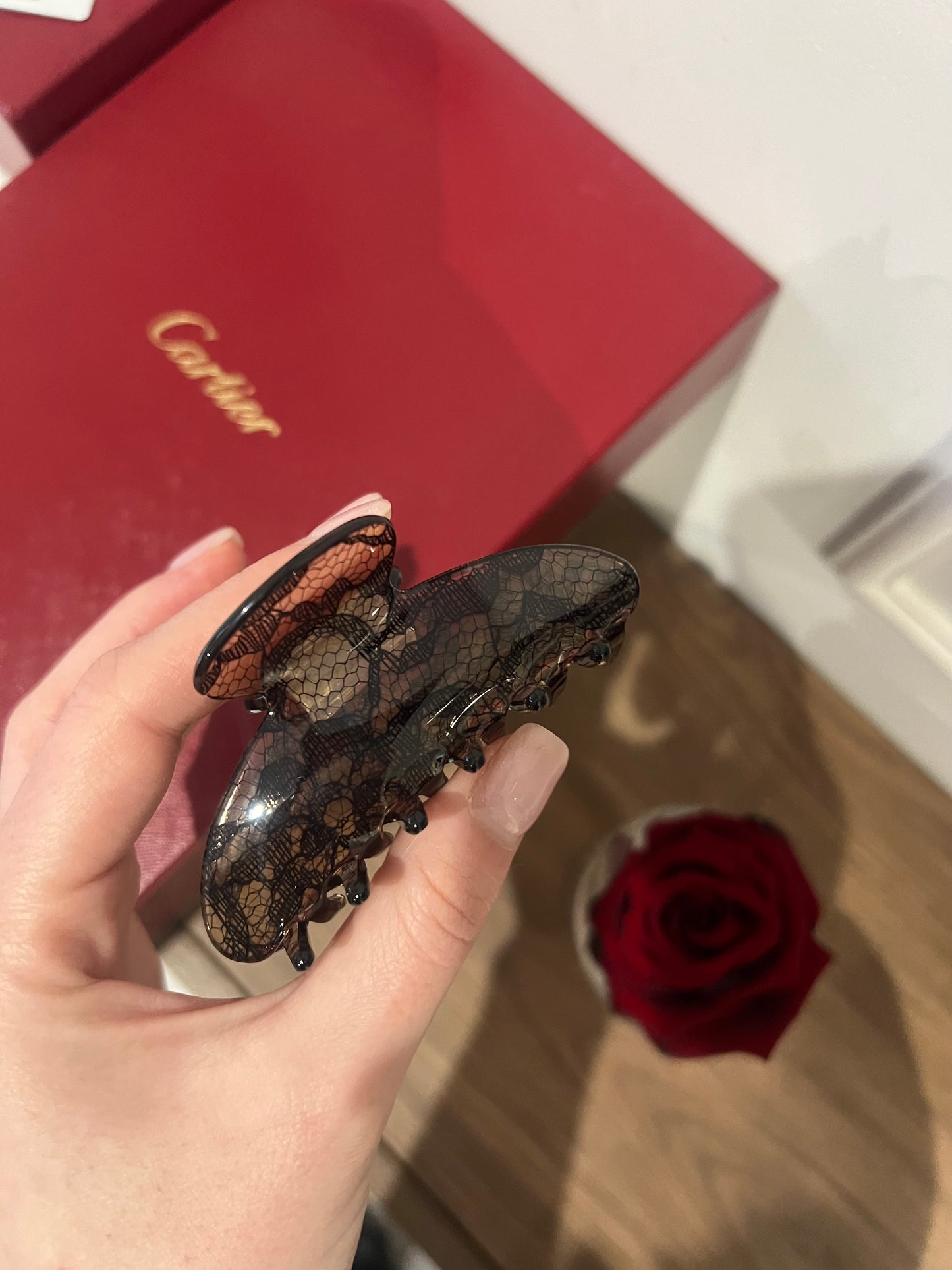 Black Lace Hairclip