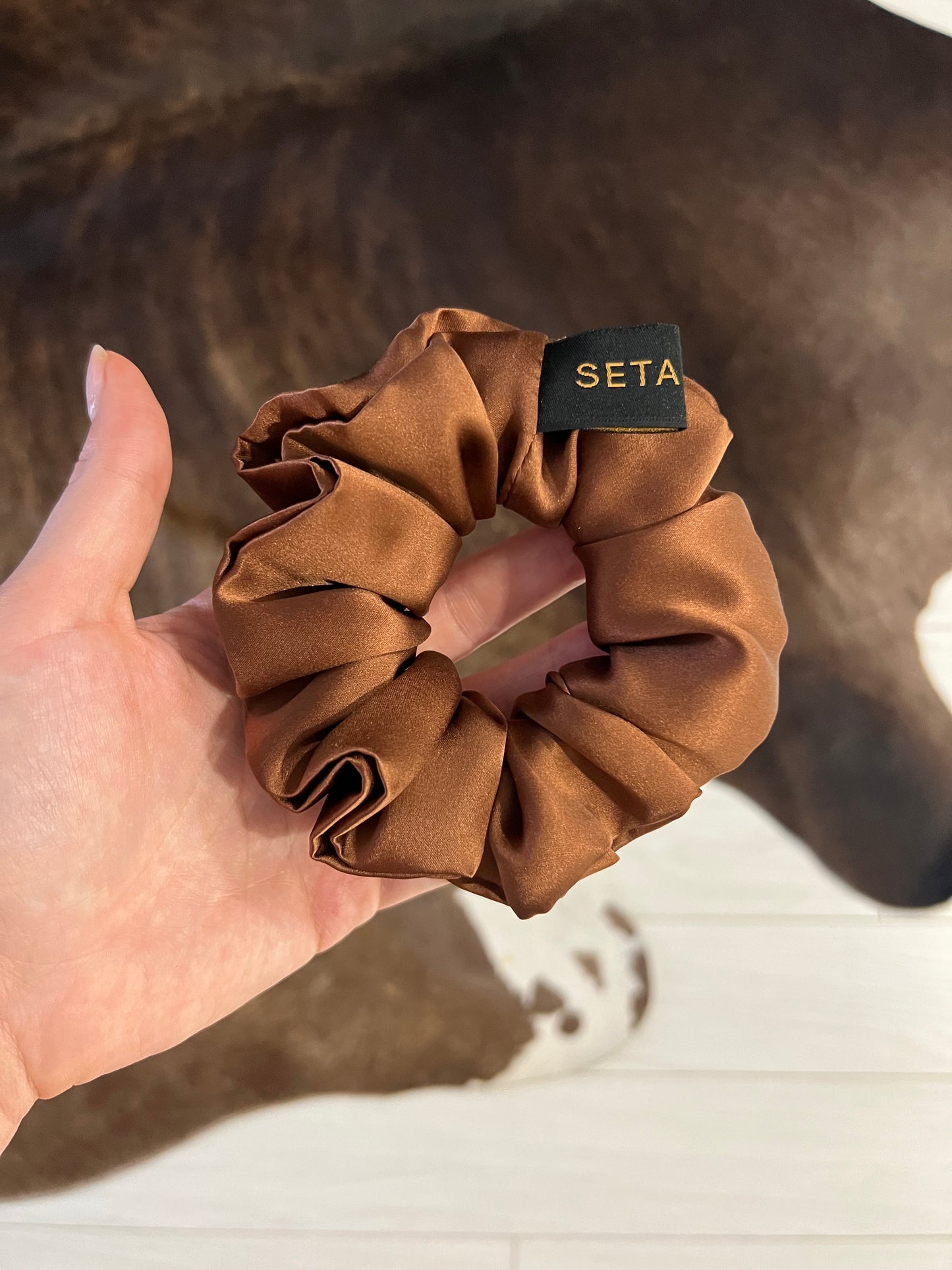Classic Brown Scrunchie