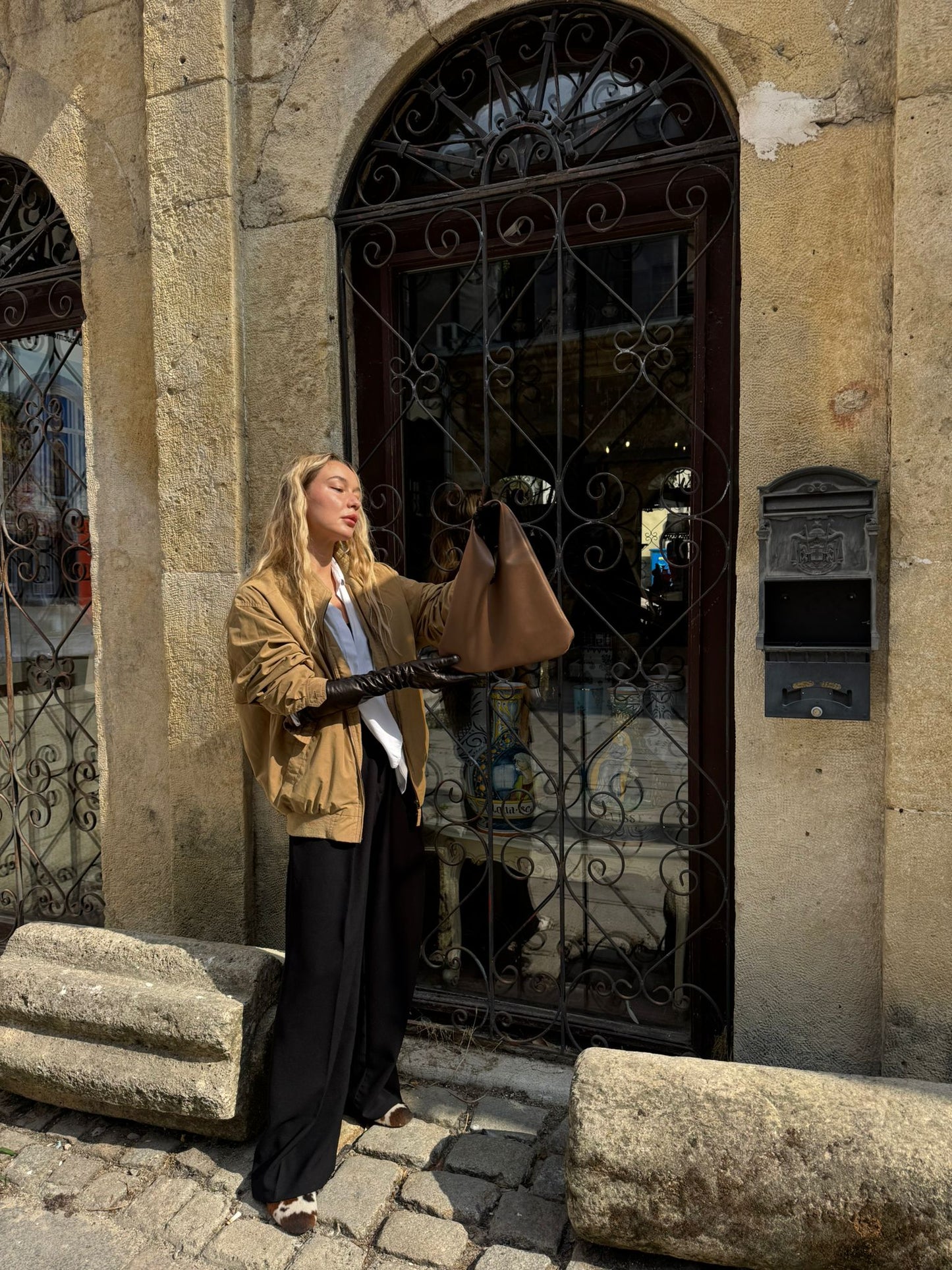Seta Nuda Brown Leather Bag