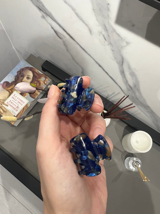 Dark Blue Duo Hairclips