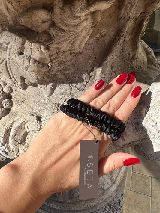 Комплект от 2 черни скини ластици