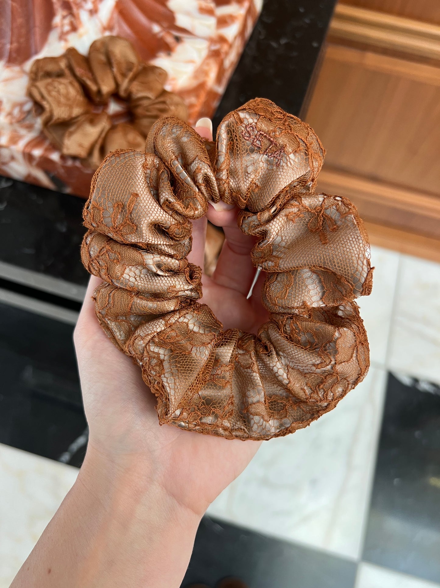Lace & Silk Scrunchie