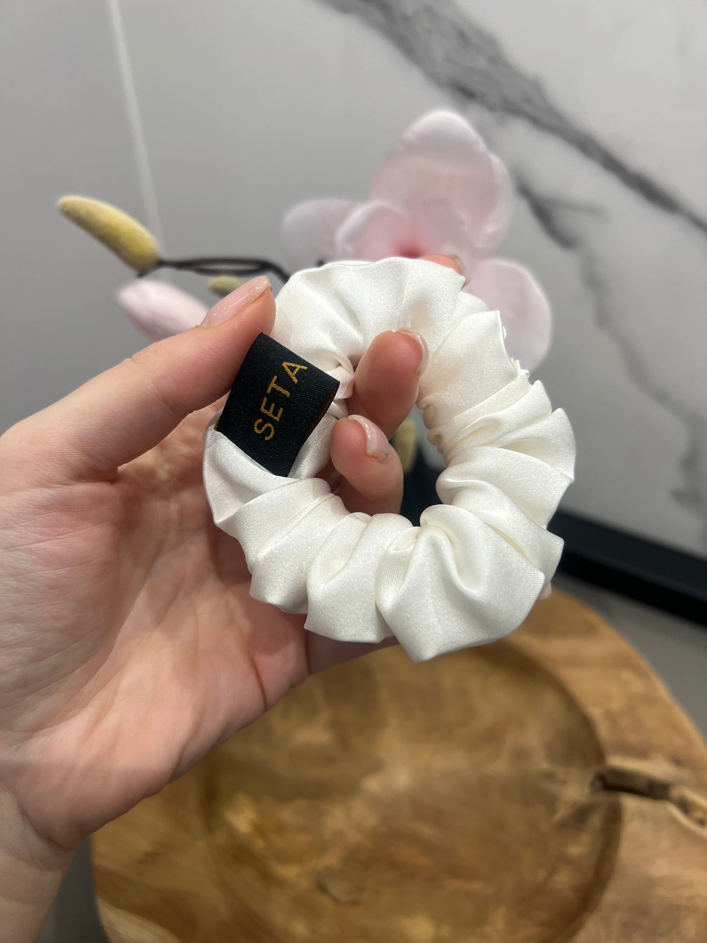 Elastico per capelli bianco XS