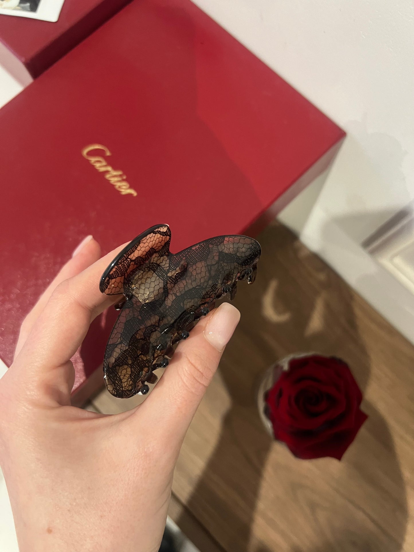 Black Lace Hairclip