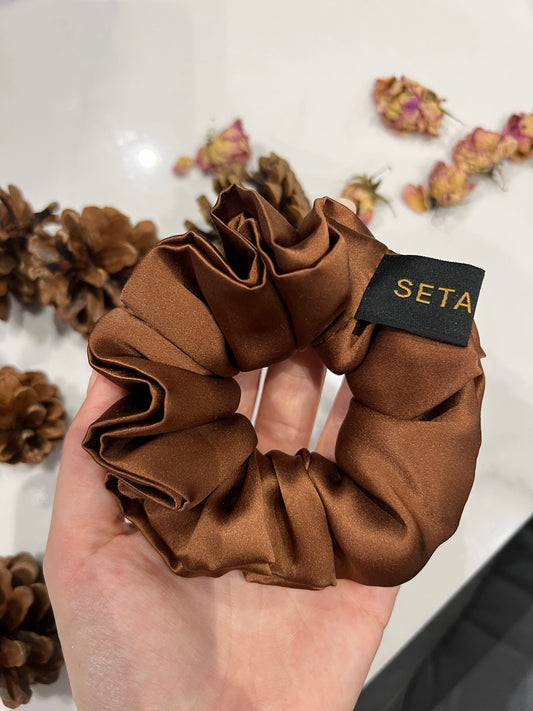 Classic Brown Scrunchie