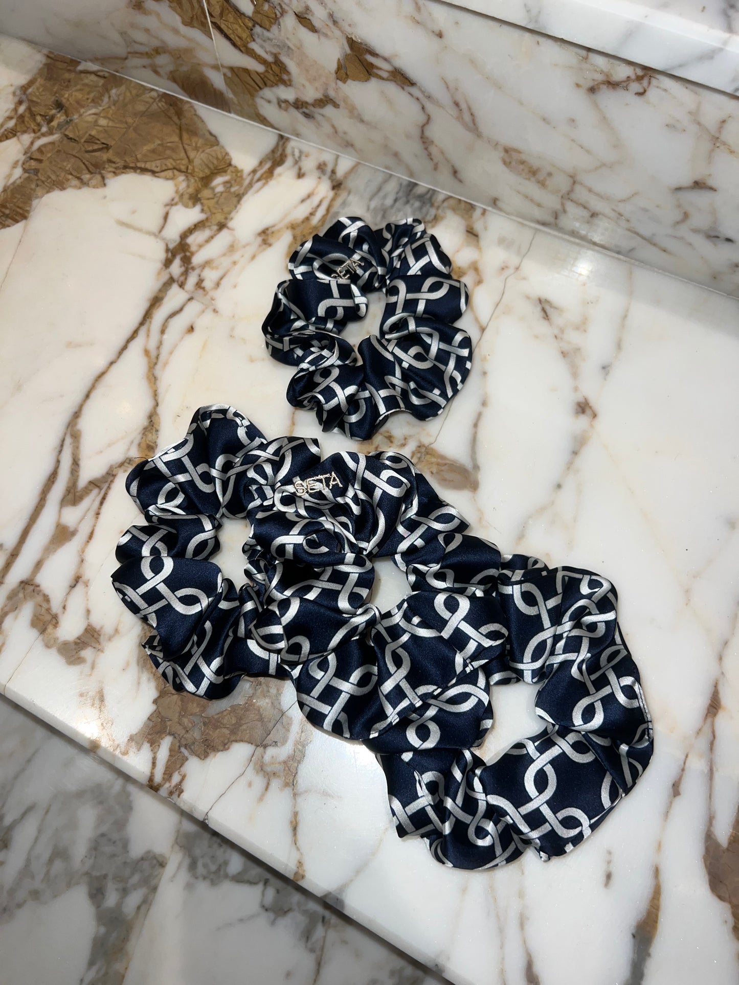 Nuit Silk Scrunchie