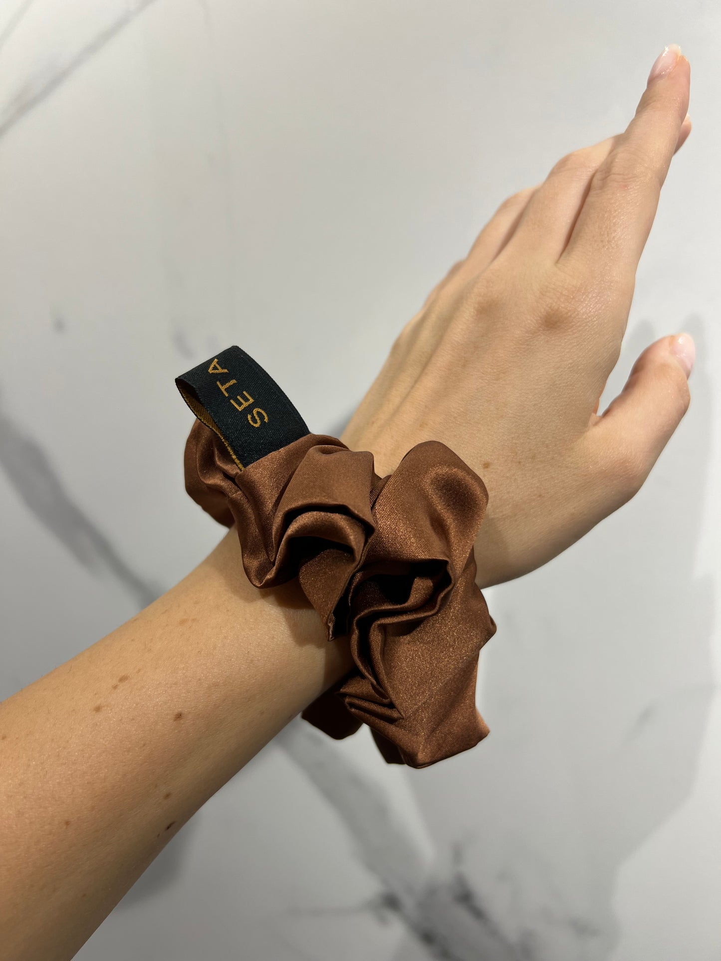 Classic Brown Scrunchie