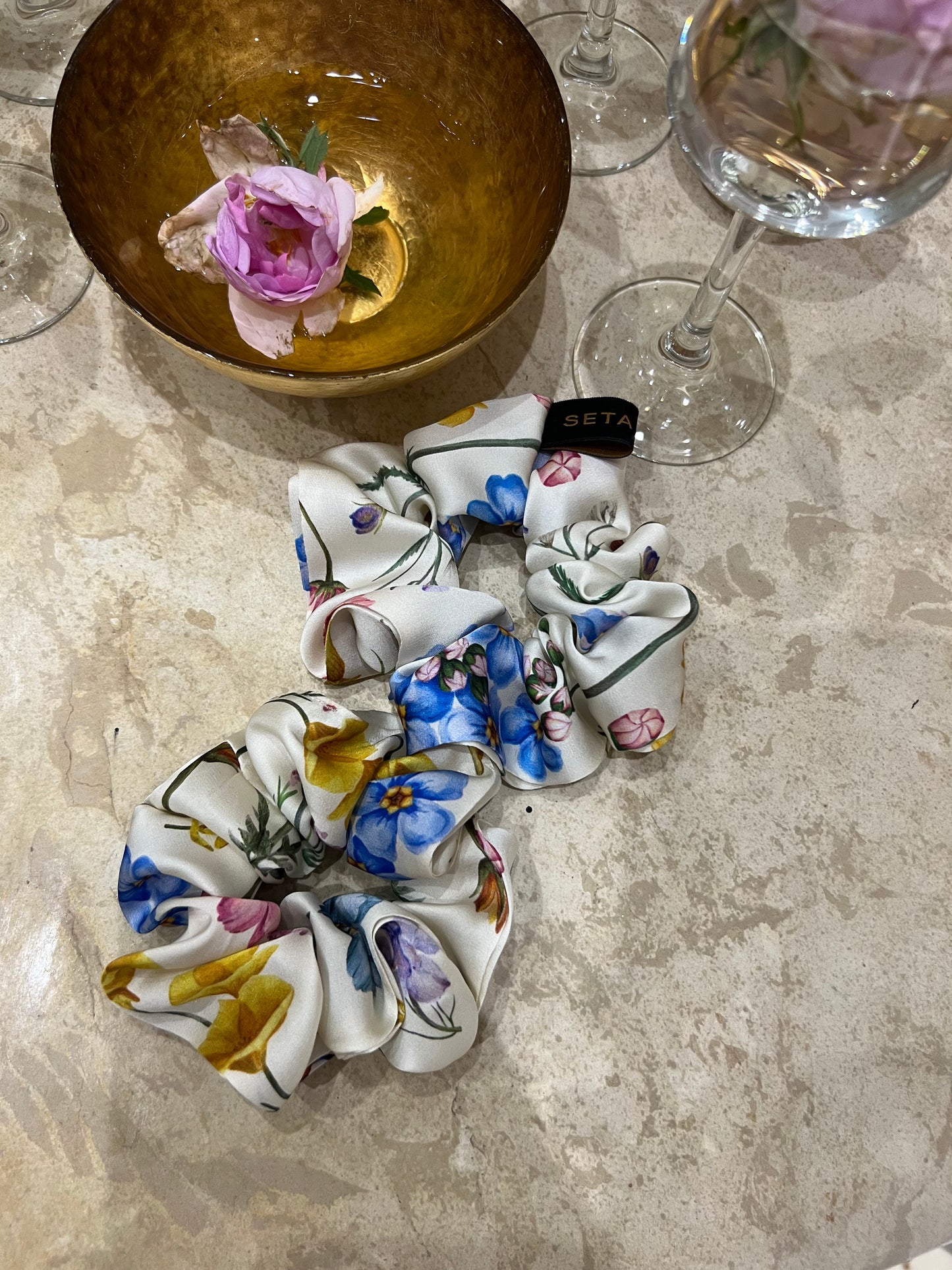 Scrunchie in seta Provans