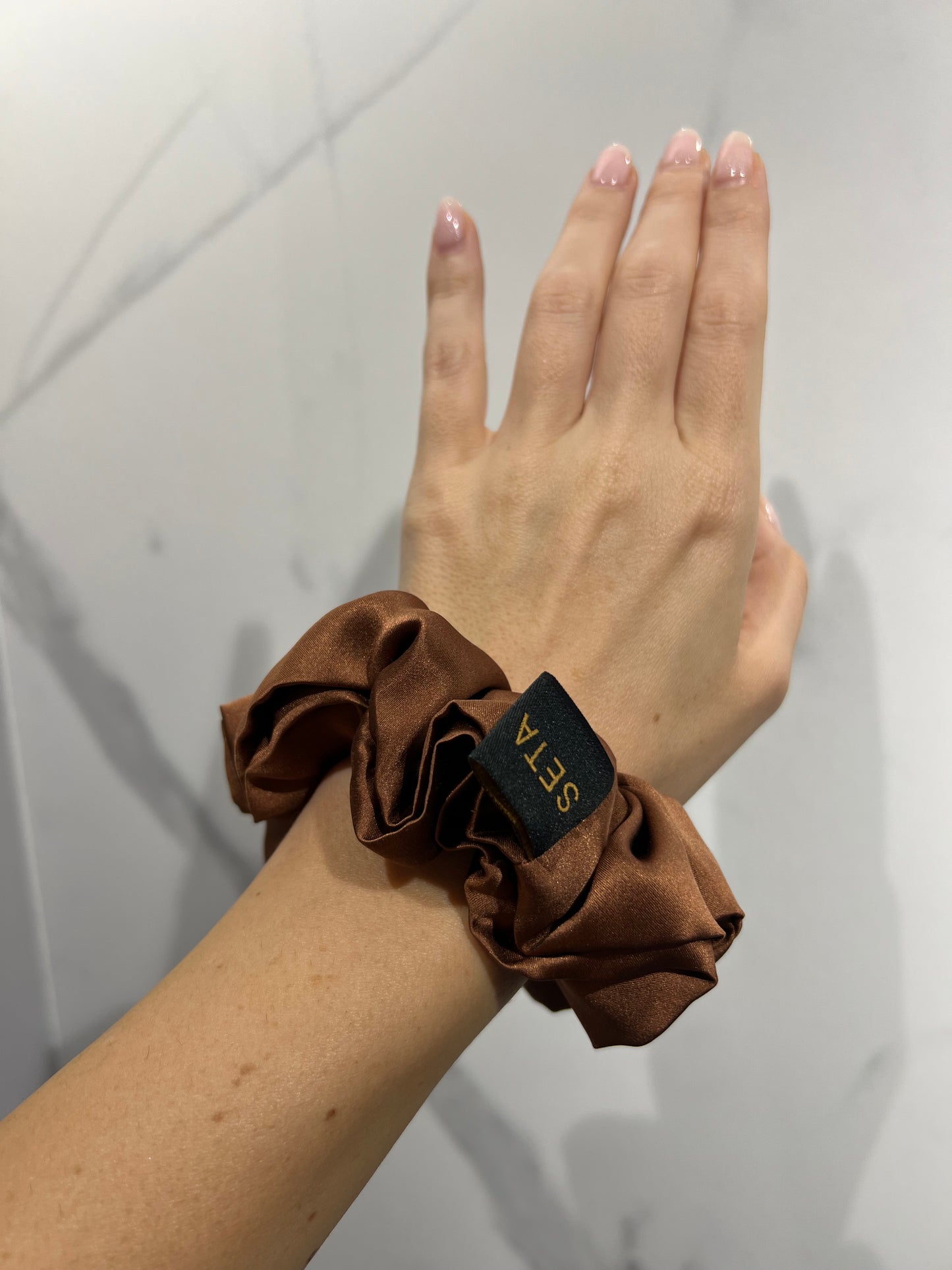 Classic Brown Scrunchie