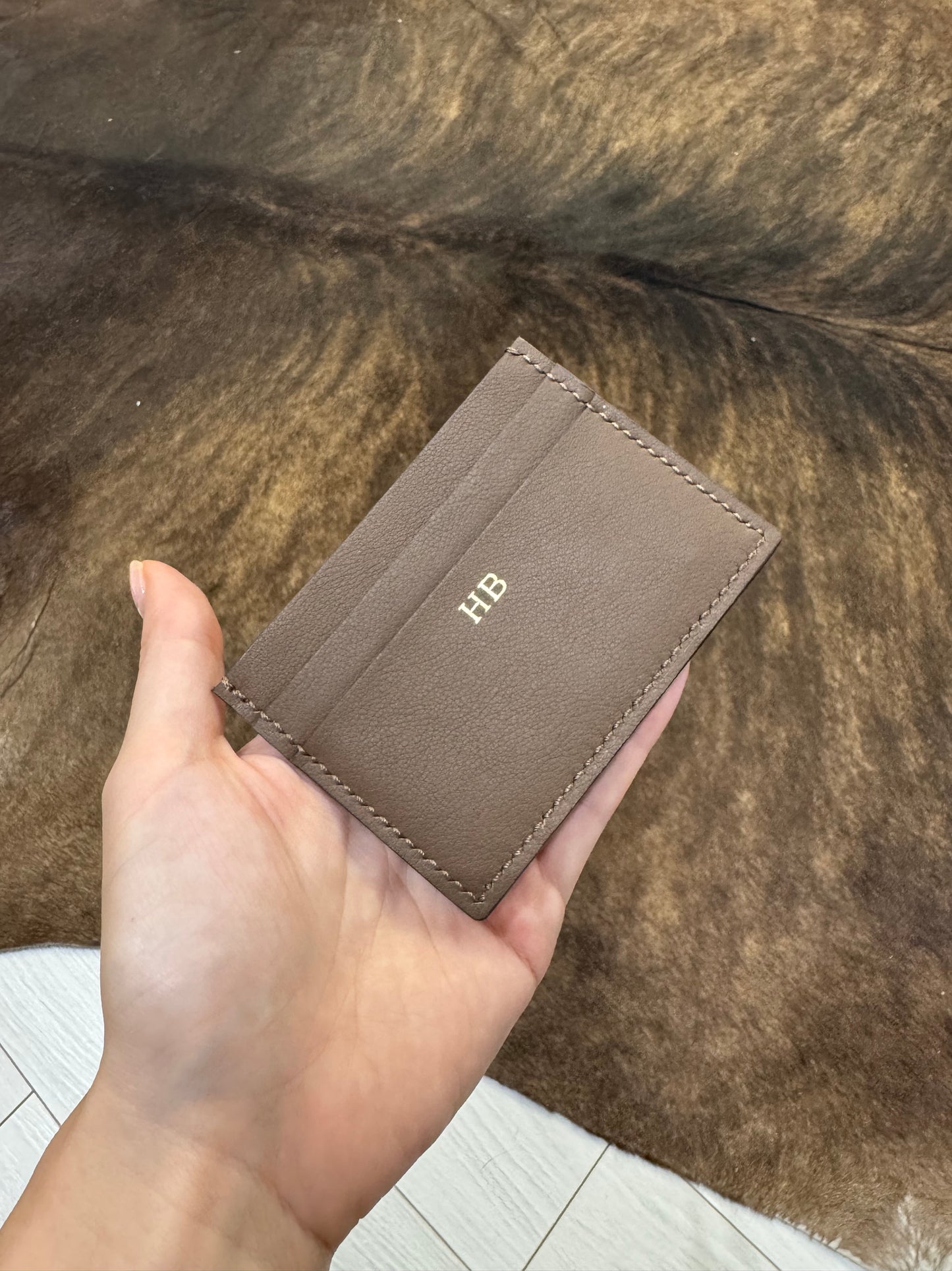 Choco Brown Leather Card holder