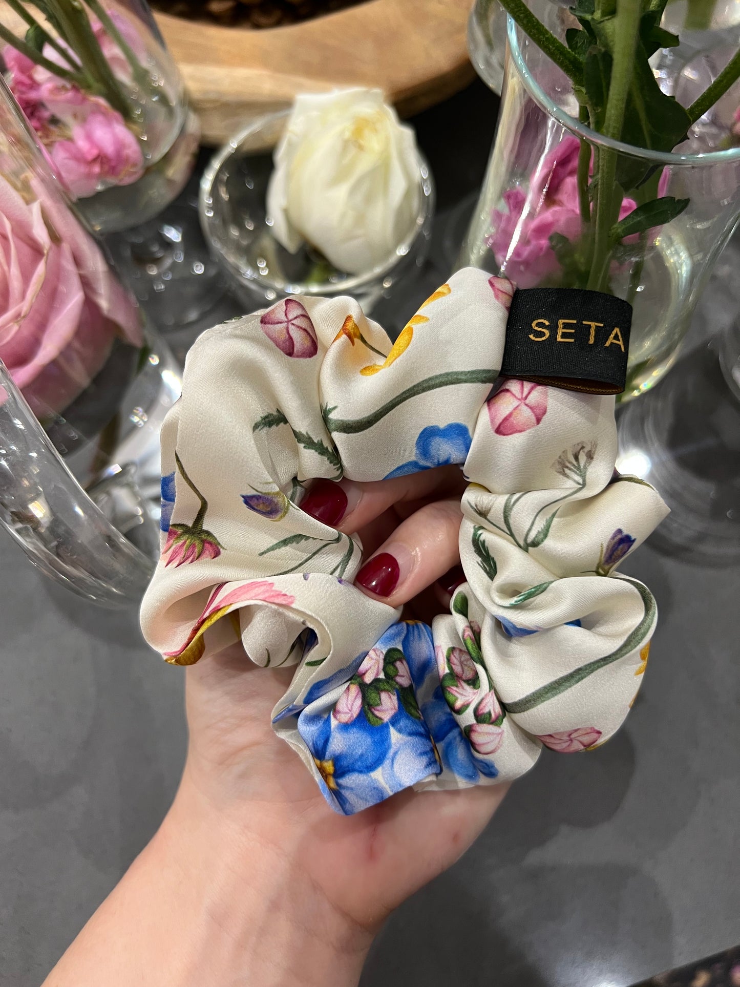 Scrunchie in seta Provans