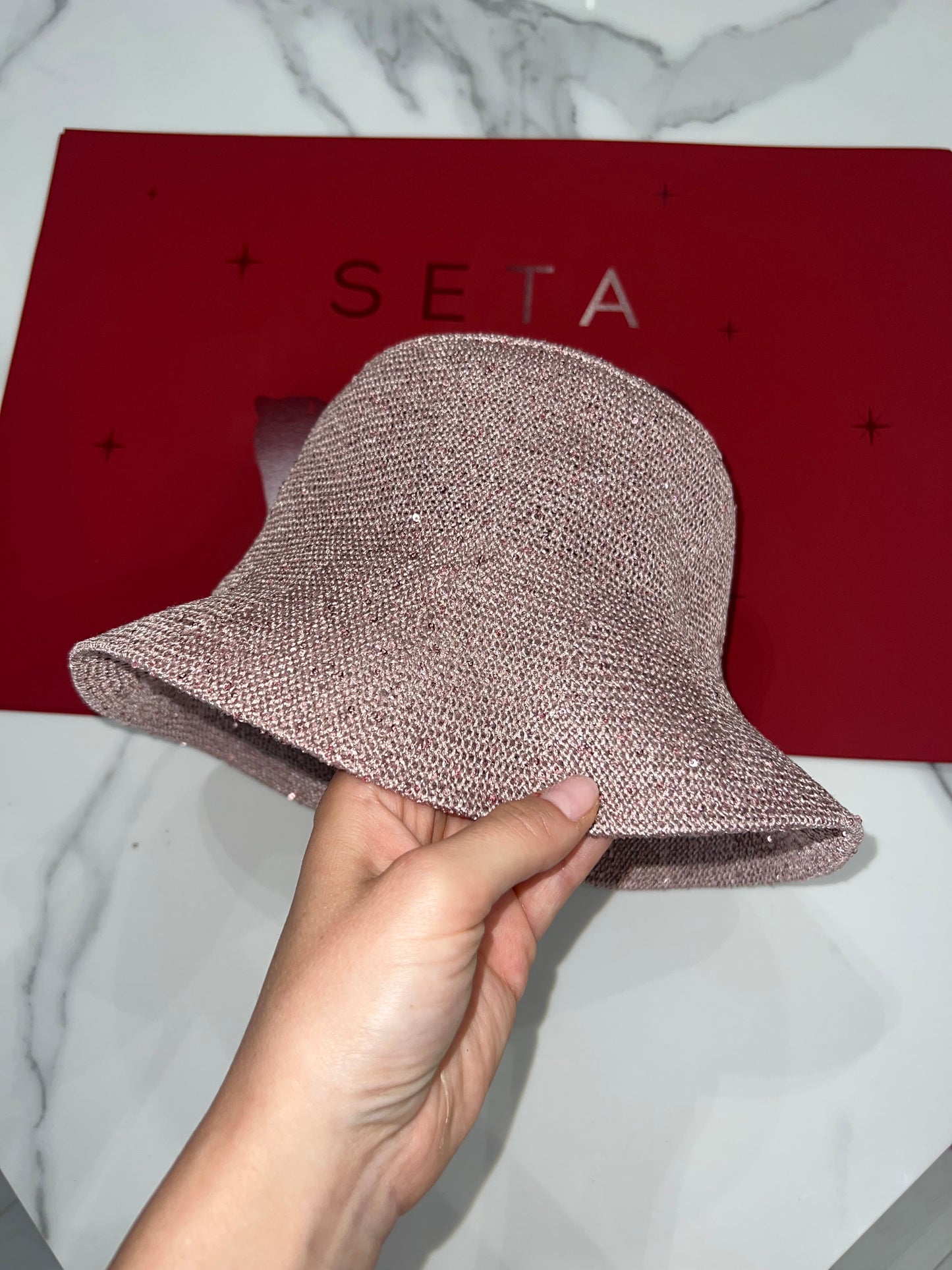 Cappello da pescatore in pelle Payettes e seta