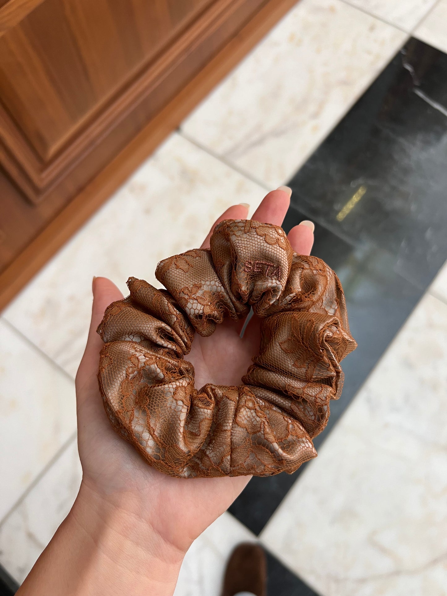 Lace & Silk Scrunchie