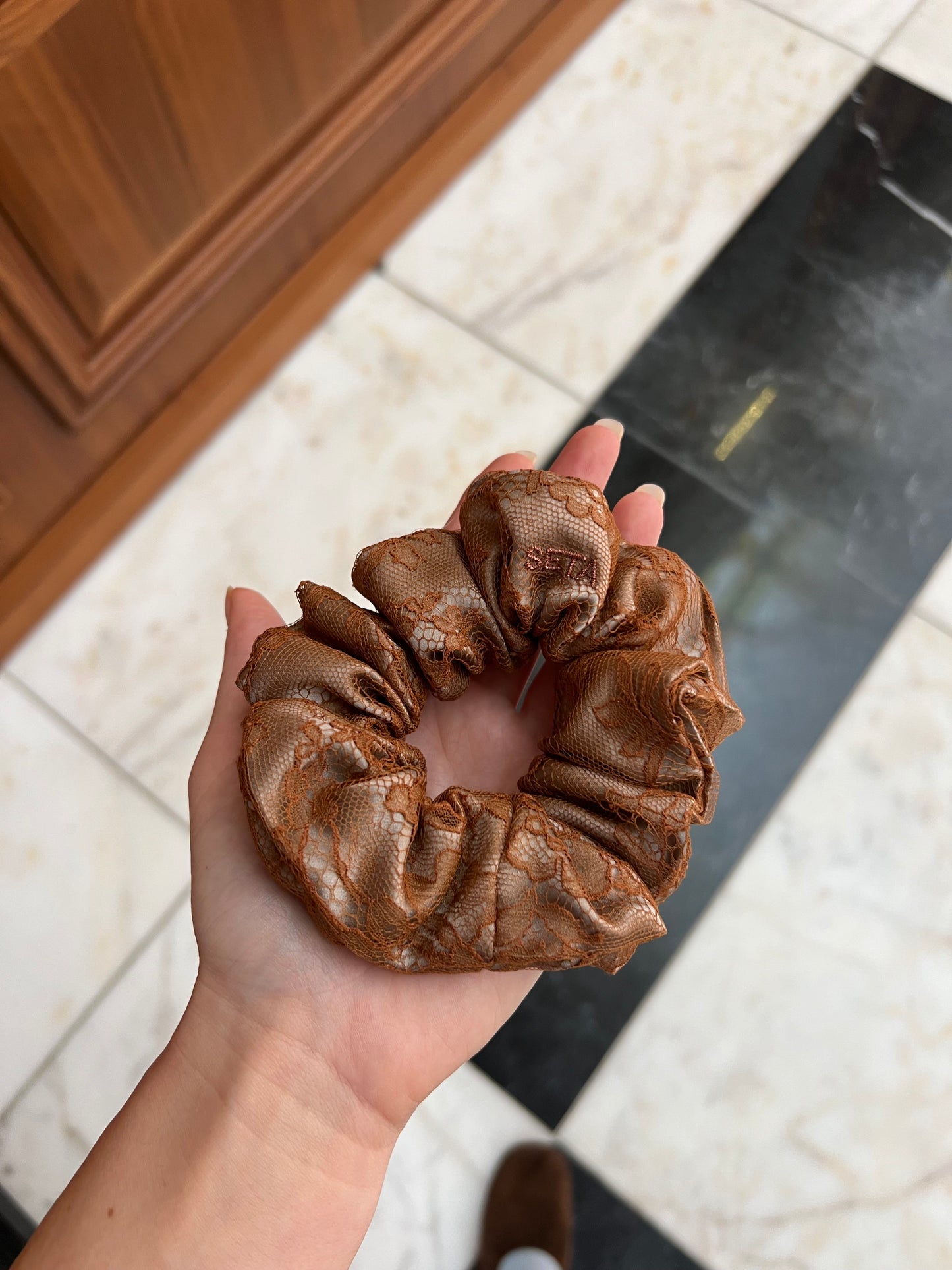 Lace & Silk Scrunchie