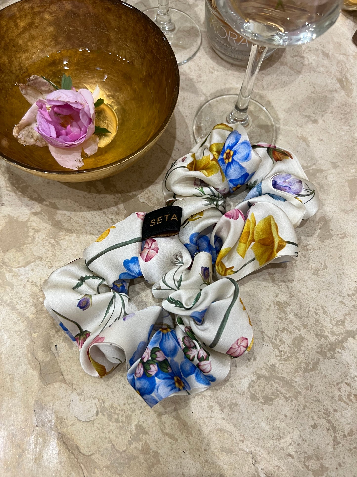 Scrunchie in seta Provans