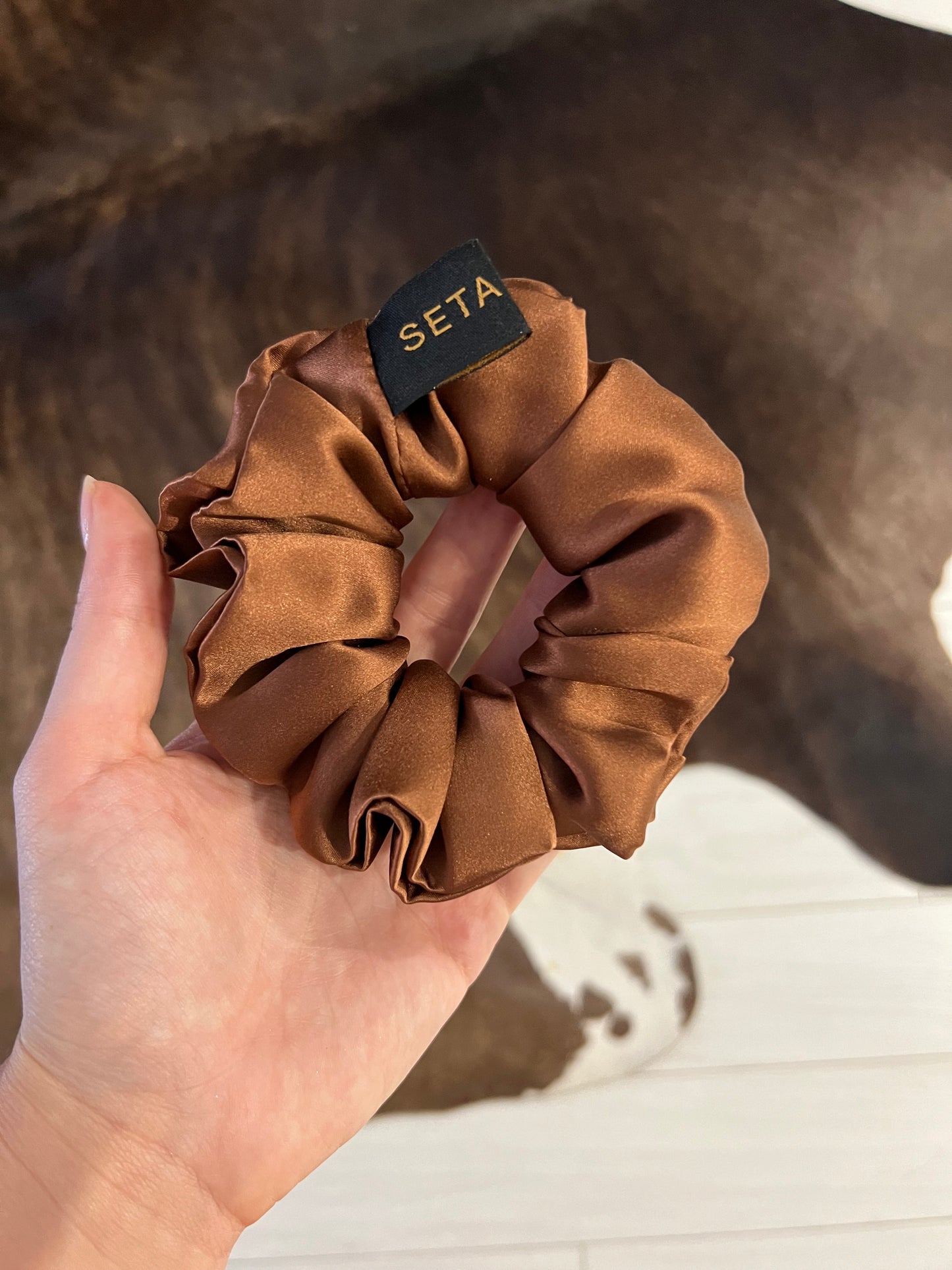 Classic Brown Scrunchie