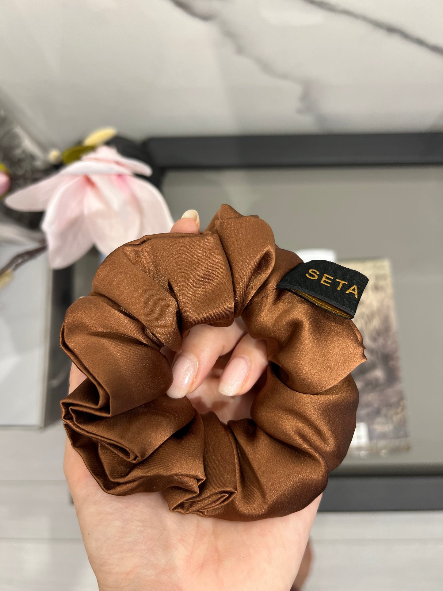 Classic Brown Scrunchie