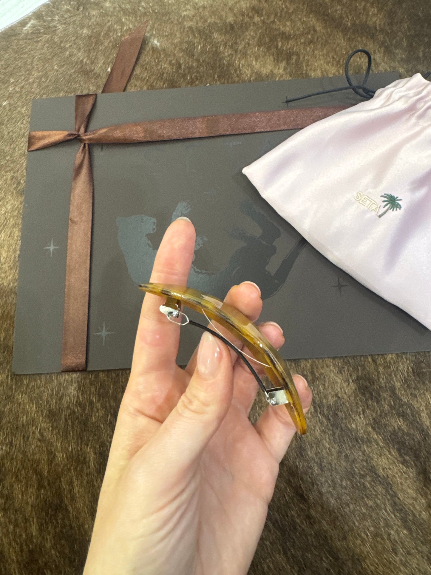 Pure Gold Feather Hairclip