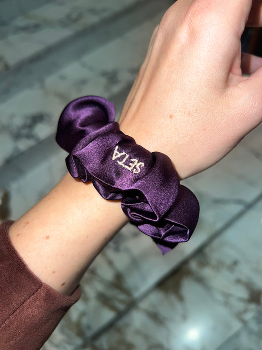 Viola Silk Scrunchie