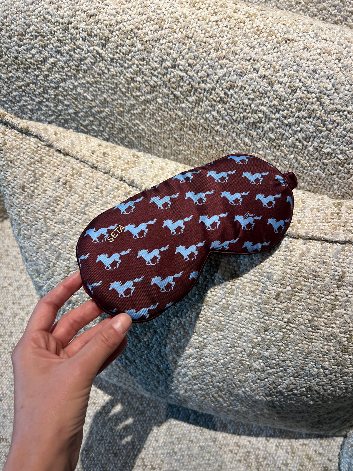 Cavallo Blu Silk Sleeping Mask