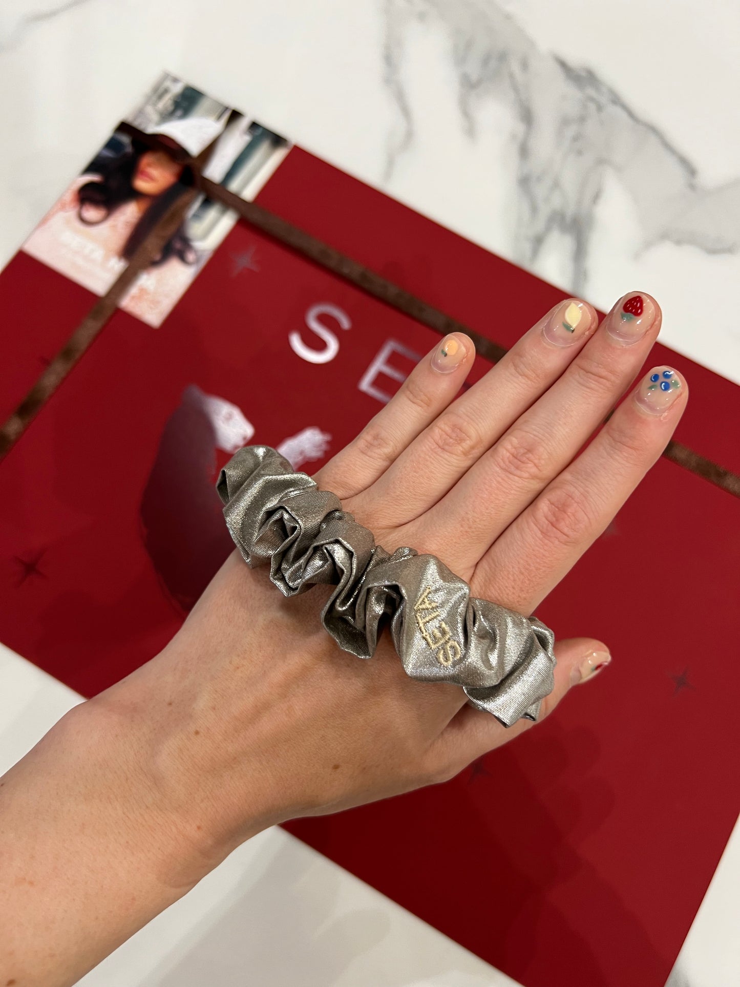Silver Shine XS Scrunchie
