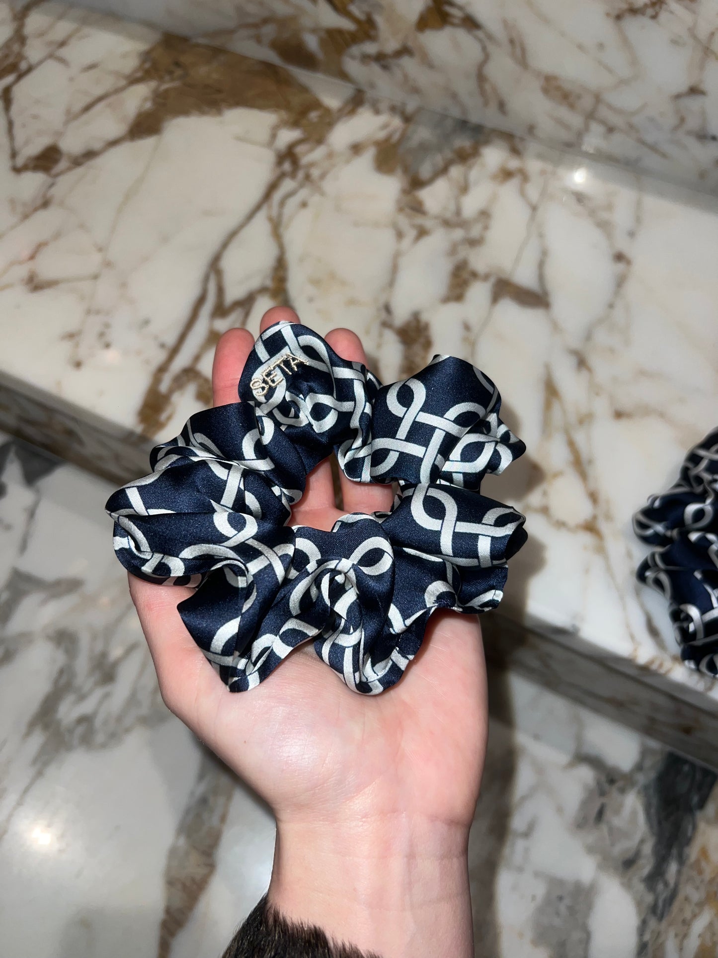 Nuit Silk Scrunchie