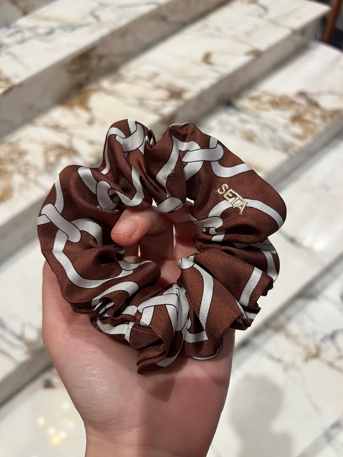 Macadamia Silk Scrunchie