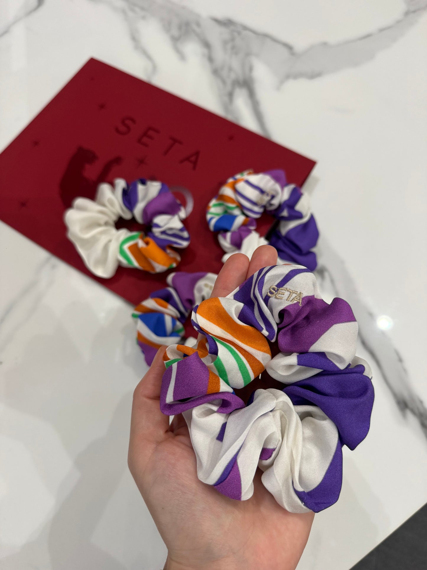 Riviera Silk Scrunchie
